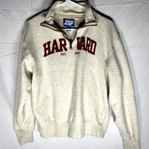 VINTAGE Harvard quarter zip sweatshirt